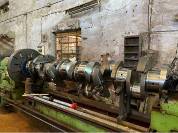 Repair & dynamic balancing of engine crankshaft