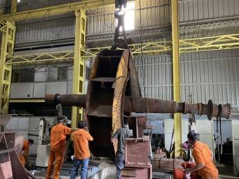Dynamic Balancing Of Waste Gas Fan For Sinter Steel Plant