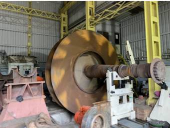 Dynamic Balancing Of Waste Gas Fan For Sinter Steel Plant