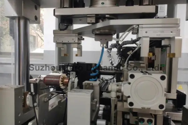 Small Size Motor Rotor Automatic Balancing Machine Two Station Electric Armature Balancer