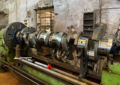 Repair & dynamic balancing of engine crankshaft