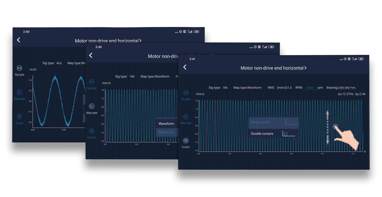 Intelligent device Time Waveform Analysis